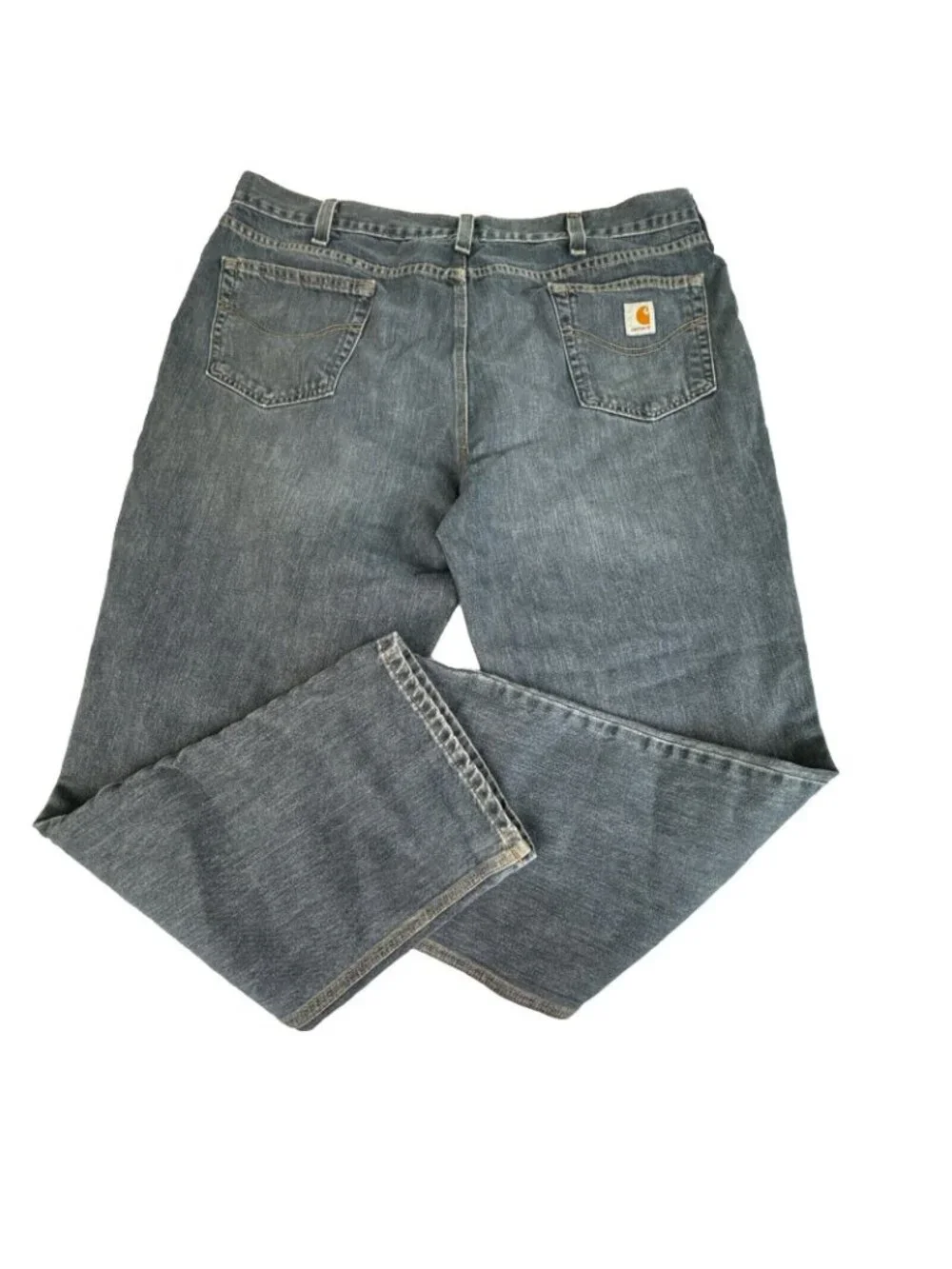 Carhartt Mens Relaxed Fit Blue Denim Jeans 42x32 Classic Workwear Durable USA
